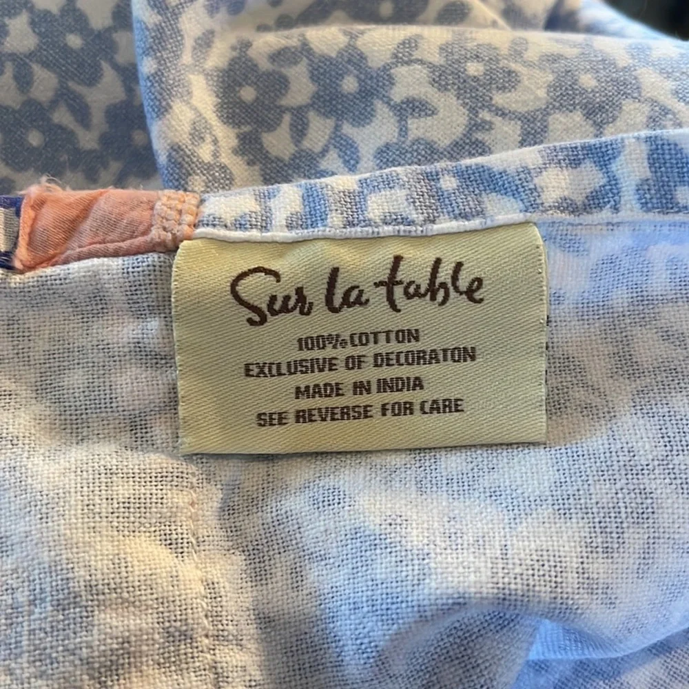 Sur la Table Floral Owls Kitchen Towel